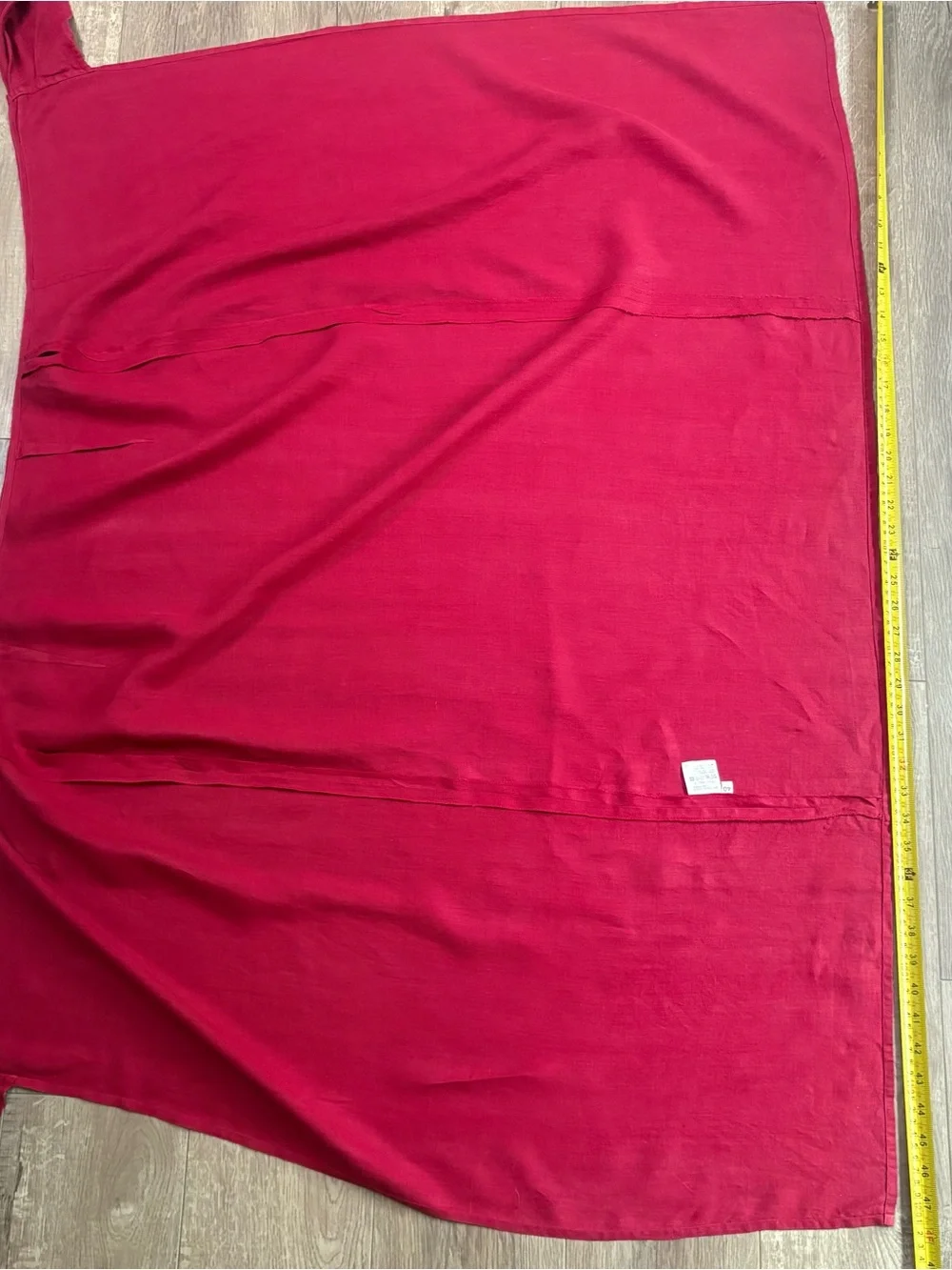 Vintage di Bari wrap skirt 100% linen, made in Italy Burgundy Size 40(M) - Picture 11 of 12